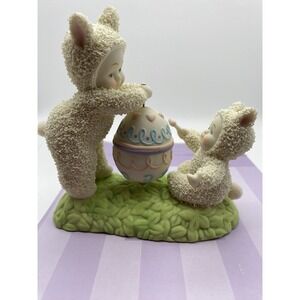 NEW Department 56 Snowbunnies "SPIN ART"‎ Figurine 2007 Easter Spring IN BOX